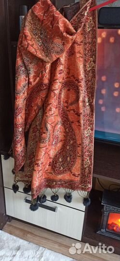 Пашмина палантин шарф двухсторонний