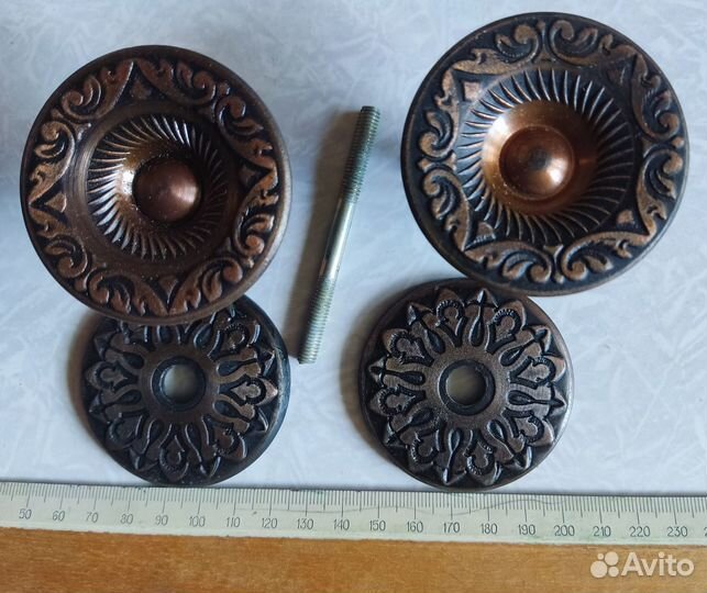 Ручки дверные межкомнатные СССР Бронза стильвосток