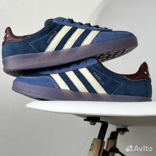 Adidas gazelle indoor navy white синие оригинал