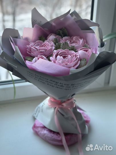 Съедобные букеты, зефирные цветы, зефир