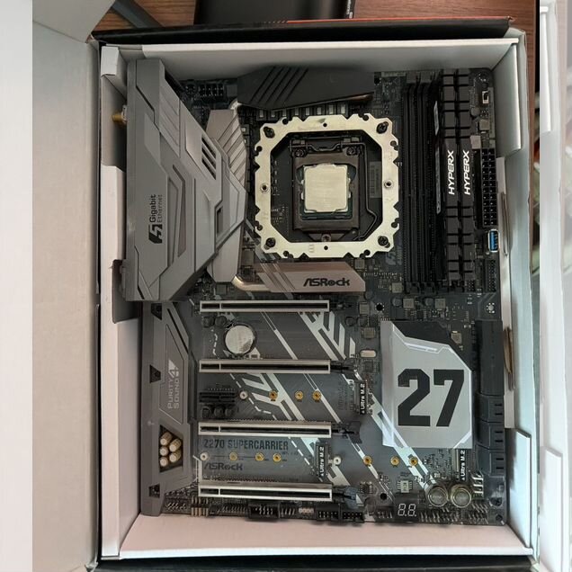 Комплект z270 supercarrier + i7 7700k + ddr4
