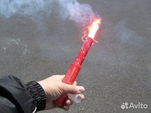 Фальшфейера красного огня (Япония), к-т из 6-ти шт