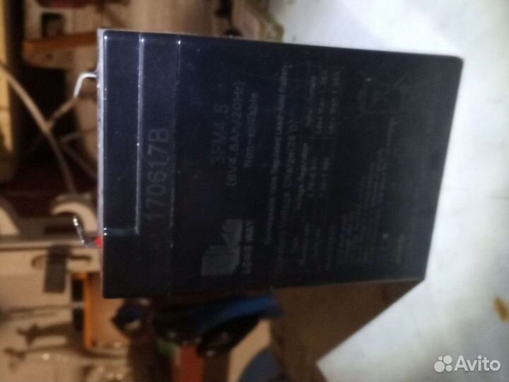 Аккумулятор 6v 4,5ah и 12v