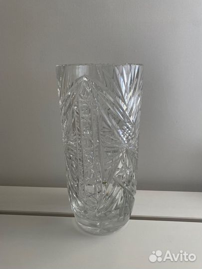 Хрустальная ваза для цветов Чехословакия СССР