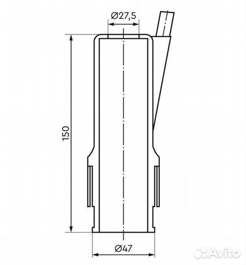 Доильный стакан (прозрачный) 3740 melasty