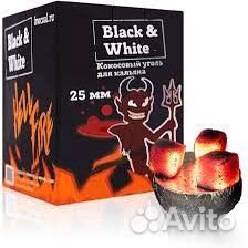 Уголь для кальяна black white