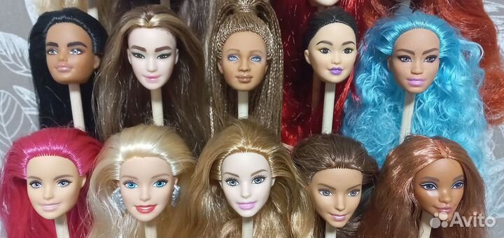 Головы кукол барби