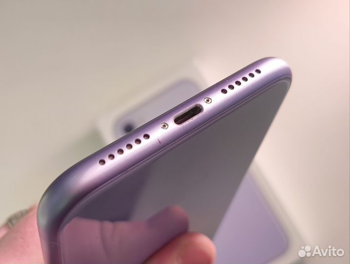 С коробкой) iPhone 11 128Gb Purple Sim+Esim