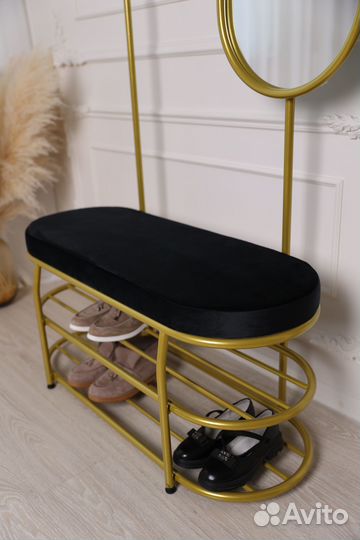 Обувница с вешалкой и зеркалом