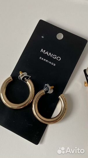 Серьги Mango + заколки Zara
