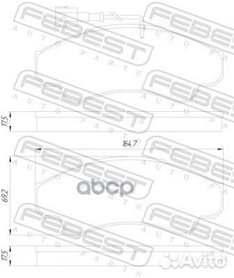 Колодки тормозные fiat ducato -11 перед