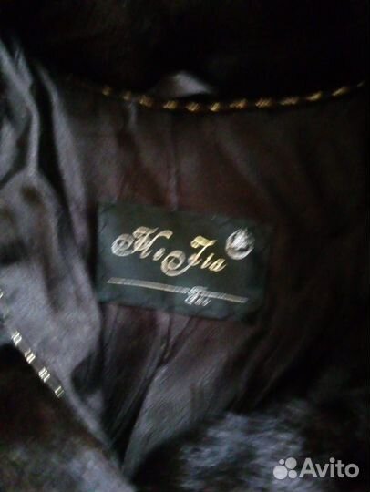 Шуба норковая с капюшоном