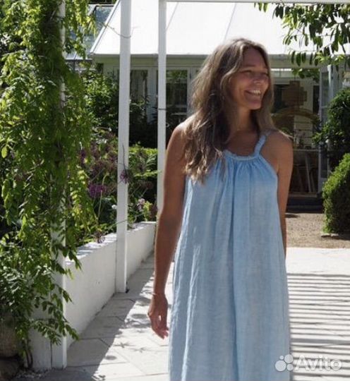 Платье сарафан 120%Lino лен оригинал Италия