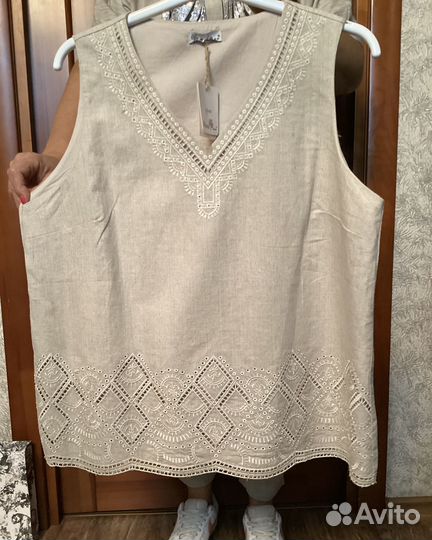Кофточка лен 50-52