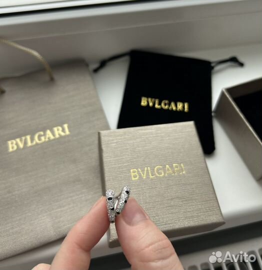 Серьги bvlgari serpenti