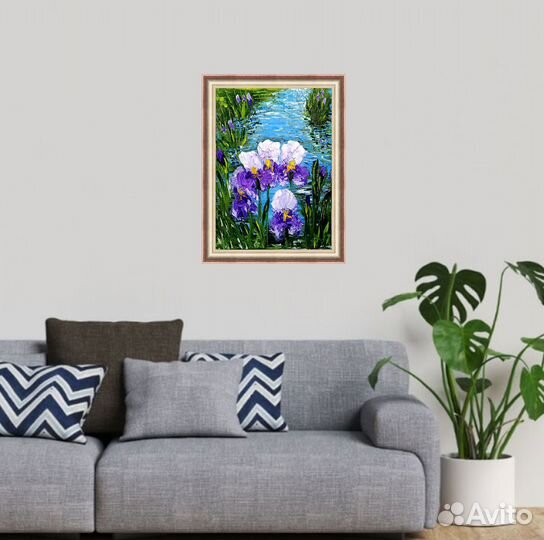 Картина маслом на холсте цветы