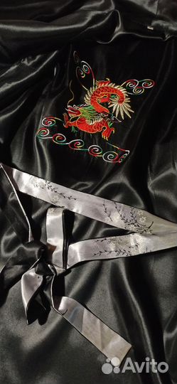 Халат кимоно двусторонний с драконом