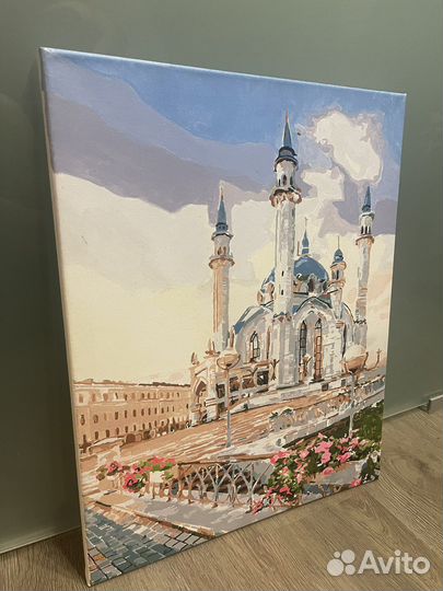 Картина по номерам раскрашенная