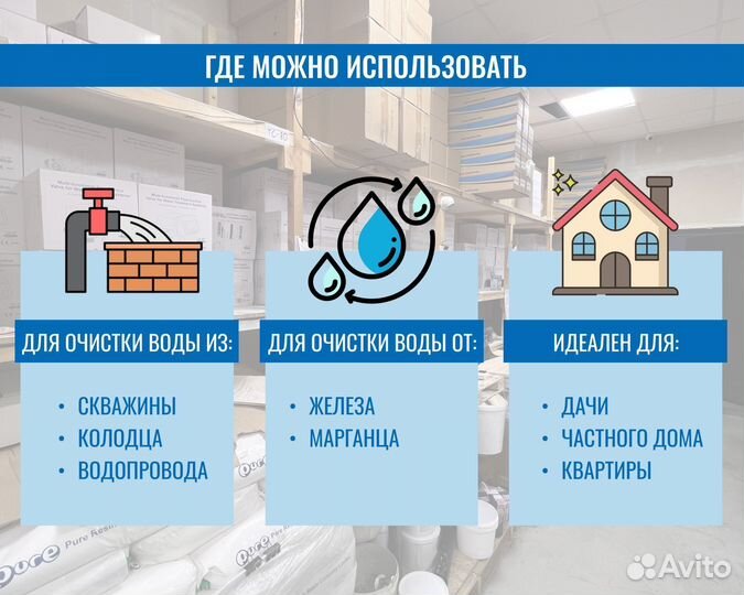 Умягчитель воды из скважины, колодца