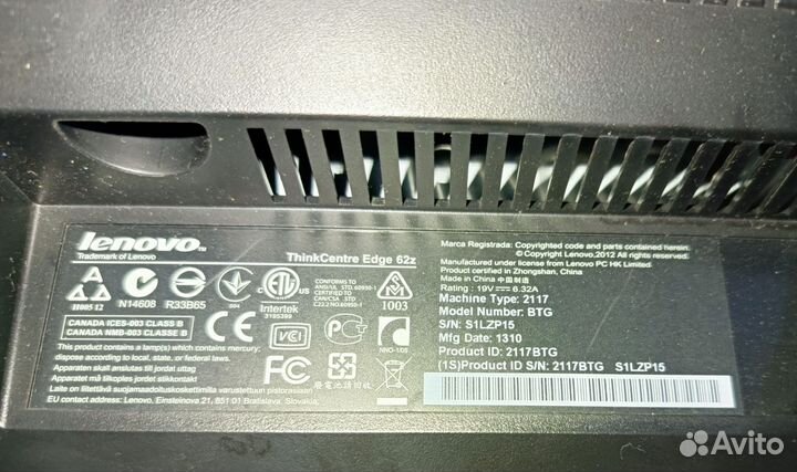 Моноблоки Lenovo ThinkCentre Edge 62z