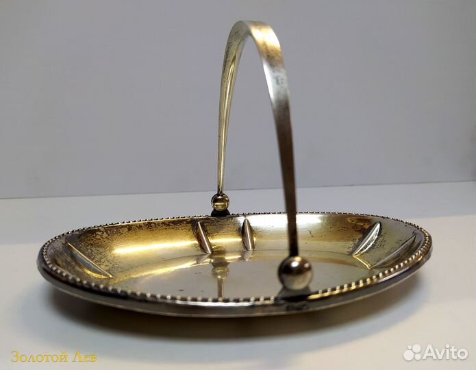 Конфетница серебряная