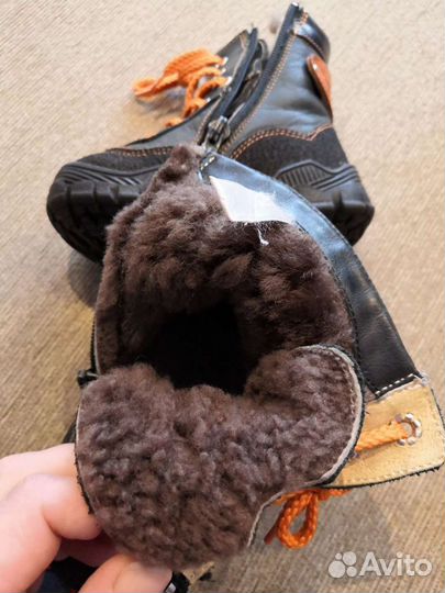 Сапоги зимние натуральная кожа 21 размер