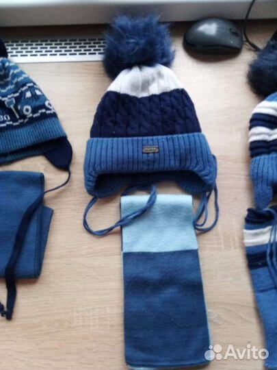 Шапки зимние для мальчиков р-р 46,48,50,52