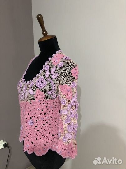 Женский пуловер 48-50 ручная работа