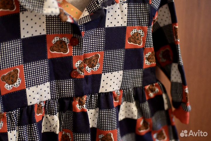 Детское хлопковое платье 86