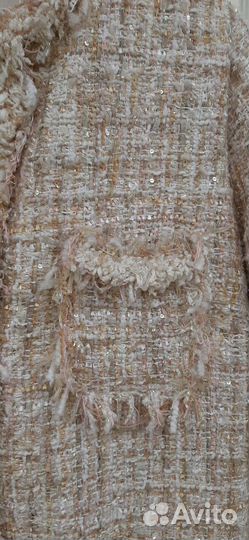 Жакет розово- бежевый в стиле Шанель