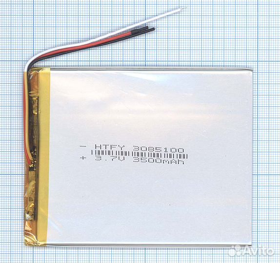 Аккумулятор Li-Pol (батарея) 3*85*100мм 3pin 3.7V