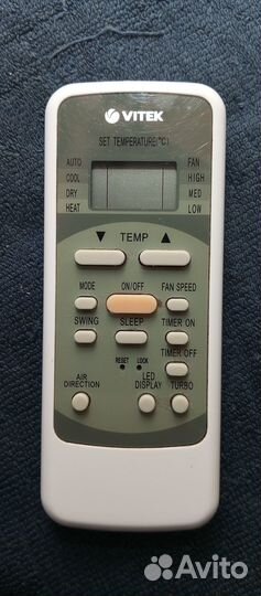 Пульт на сплит систему Vitek