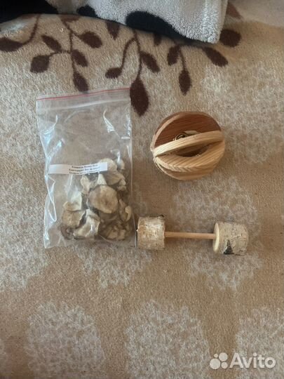 Натуральные игрушки для грызунов