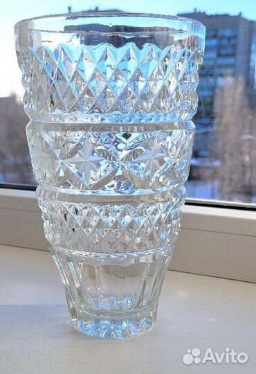Ваза для цветов хрусталь СССР