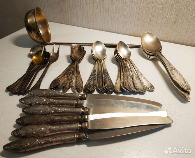 Столовые приборы мельхиор СССР