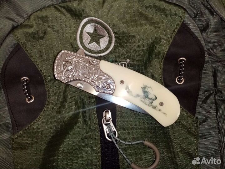 Ножик складной. Огонь