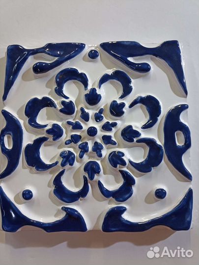 Изразцы 20*20 см с росписью. Керамика, майолика