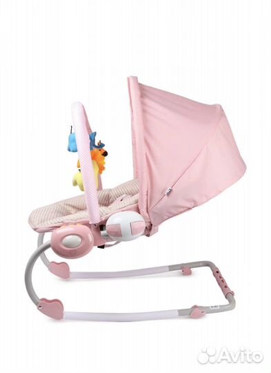 Шезлонг детский babyton pink