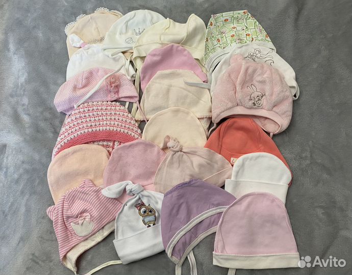 Деские вещи шапочки для новорождённых