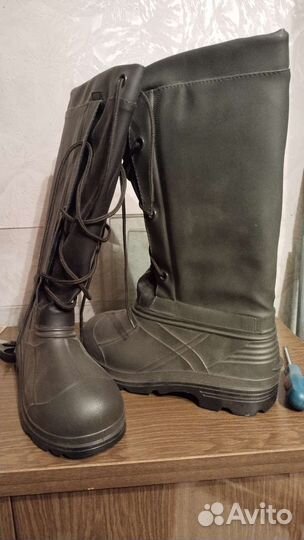 Сапоги резиновые утеплённые для охоты и рыбалки