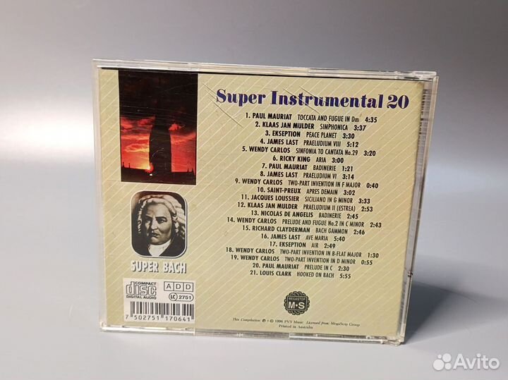 Классическая музыка Бах диск CD