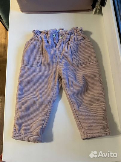 Брюки штаны zara для девочки 86