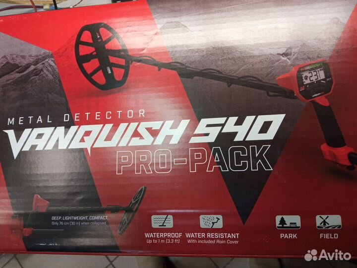 Металлоискатель Minelab vanquish 540 Pro-Pack б/у