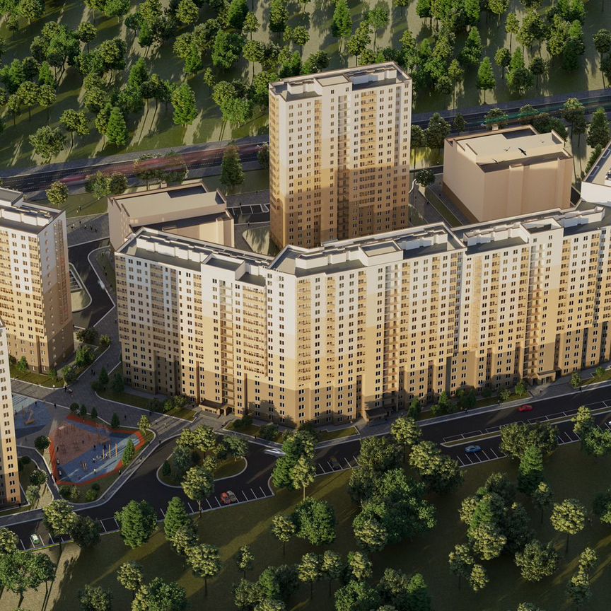 2-к. квартира, 55,4 м², 3/17 эт.