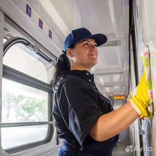 Мойщик-уборщик вагонов в путь следования