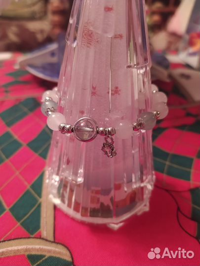 Браслет новый лунный камень(опалит) 20 см