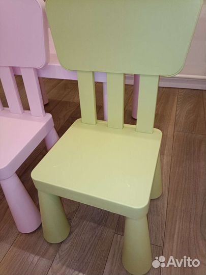 Стол и стулья маммут IKEA, mammut