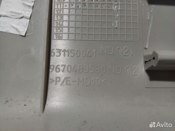 Обшивка стойки передняя правая Citroen C3 Picasso