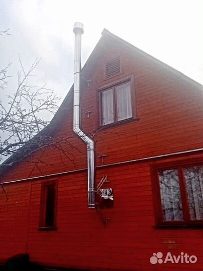 Установка печи и дымохода