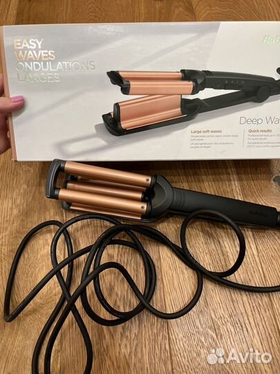 Щипцы для завивки babyliss easy waves w2447e